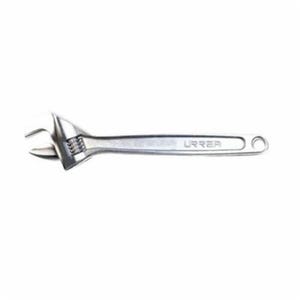 Urrea® 706 Adjustable Wrench, 15/16 in, 6 in OAL, Alloy Steel Body, Alloy Steel, Polished Chrome/Nickel Plated, ASME B107.8
