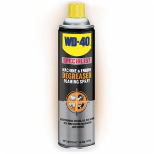 WD-40® 300070 Specialist® Degreaser Foaming Spray, 18 oz Aerosol Can, Liquid, Clear Glass, Citrus