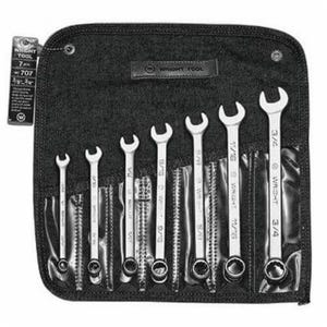 WrightGripâ„¢ 707 Combination Wrench Set, 7 pc, 3/8 to 3/4 in