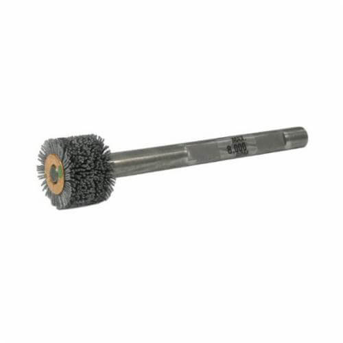 Weiler® 17208 Nylox® Bore-Rx™ Crosshole Wheel Brush, 1 in dia Brush, 3/4 in W Face, 0.026 in dia Crimped/Round Filament/Wire