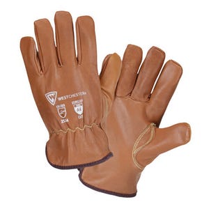 PIP® KS9911KP/2XL Premium Goat Driver Cut-Resistant Gloves, 2XL, Goat Grain Leather, Slip-On Cuff