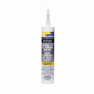 Sherwin-Williams® W11120010 White Lightning® All Purpose Adhesive Sealant, 10 oz Cartridge, White, Silicon Rubber Base