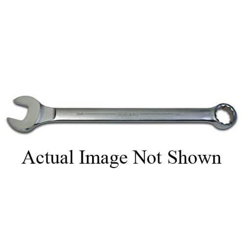 Williams® 1199 Supercombo® Supertorque® Combination Wrench, Imperial, 3 in, 12 Points, 32 in OAL, Satin Chrome