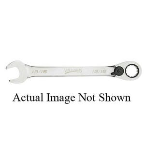 Williams® JHW1214RC Combination Wrench, Reversible, Imperial, 7/16 in Wrench Opening, 12 Points, 15/16 in Open End Width
