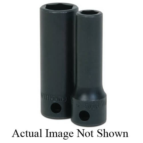 Williams® 12-624 Supertorque® Socket, 3/8 in Square Drive, 3/4 in Deep Length Socket