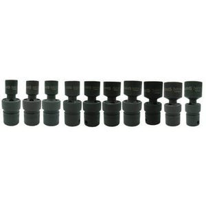 Williams® JHW36910 Impact Socket Set, Supertorque®, Metric, 10 pc, 6 Points, Included Socket Size: 10 mm, 3/8 in Drive