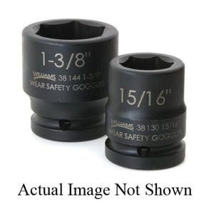 Williams® 38126 Supertorque® Standard Socket, Impact Rated, Imperial, 3/4 in Drive, Shallow Length Socket, 13/16 in Socket