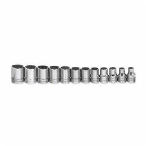 Williams® JHWMSB-12RC Socket Set, Supertorque®, Metric, 12 pc, 12 Points, Included Socket Size: 8 mm, 3/8 in Drive, Clip Rail