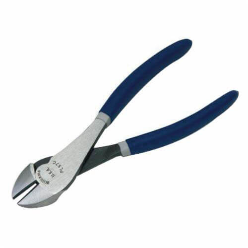 Williams® Diagonal Cutting Plier, Heavy duty Offset, 1 in L Jaw, 11 in OAL, Double Dipped Handle, Plastic Handle, Polished
