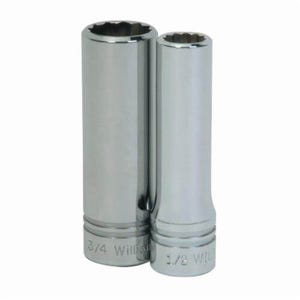 Williams® SD-1216 Supertorque® Socket, 1/2 in, 1/2 in Deep Length Socket