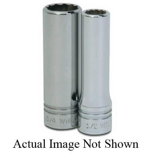 Williams® SD-1234 Supertorque® Socket, 1/2 in, 1-1/16 in Deep Length Socket