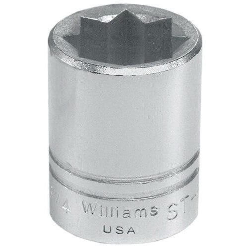 Williams® ST-824 Supertorque® Socket, 1/2 in, 3/4 in Shallow Length Socket