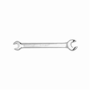 Wright® 1318 Open End Wrench, 1/2 x 9/16 in Wrench, 15° Offset, 7 in L, Full Polished, ASME B107.100