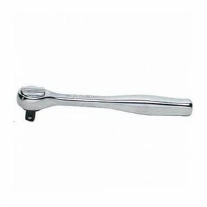 Wright® 2426 Single Pawl Hand Ratchet, 1/4 in Drive, Round Head, 4-3/4 in OAL, Forged Alloy Steel, Polished Chrome, ASME B107.10M