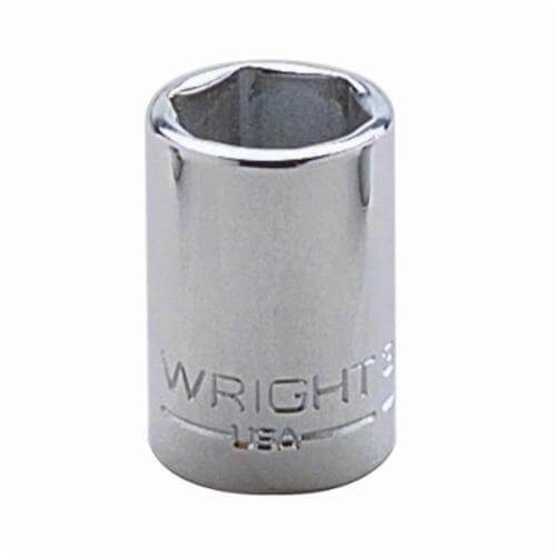 Wright® 3028 Shape II Standard Length Socket, 3/8 in Square Drive, 7/8 in, 6 Points