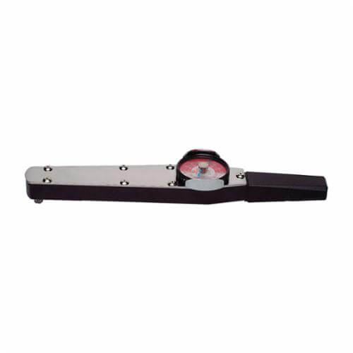 Wright® 3472 Dial Torque Wrench, 3/8 in Drive, Round Head, 0 to 600 in-lb/0 to 70 Nm, 10 in-lb/2 Nm, 14-7/8 in OAL