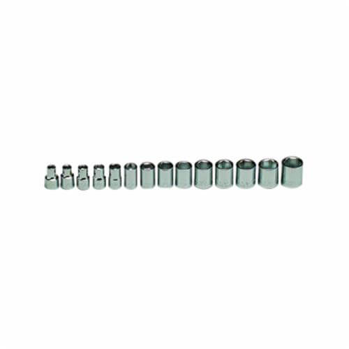Wright® 354 Socket Set, Metric, 6 Points, 3/8 in Drive, 14 pc