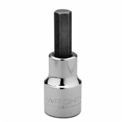 Wright® 42-17MM Shape II Socket Driver Bit, 1/2 in Square Drive, 17 mm, 38.1 mm L Bit, ASME B107.110