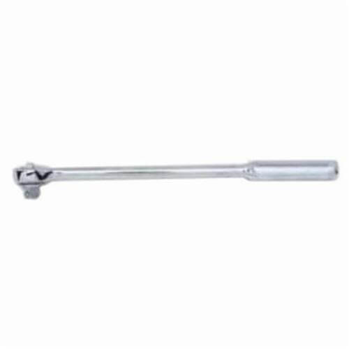 Wright® 4425 Double Pawl Hand Ratchet, 1/2 in Drive, Round Head, 15 in OAL, Forged Alloy Steel, Polished Chrome, ASME B107.10M