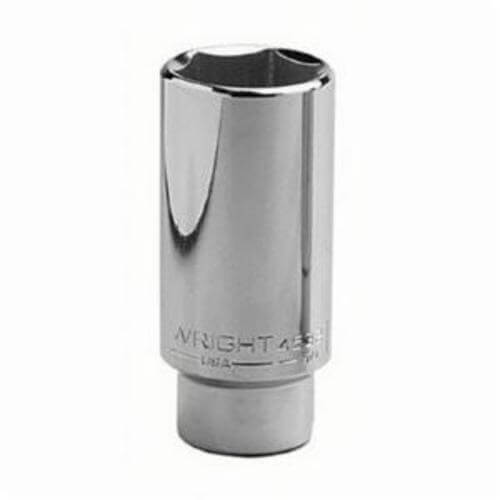 Wright® 4540 Deep Length Shape III Socket, 1/2 in Square Drive, 1-1/4 in, 6 Points