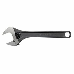 Wright® 9AB06 Adjustable Wrench, 15/16 in, 6 in OAL, Steel Body, Steel, Industrial Black