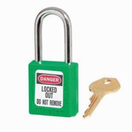 Master Lock® 410KAGRN Lockout Padlock, Durable Lightweight, Series: Zenex™ 410, Alike Key, Green, Thermoplastic Body