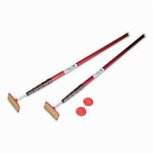 ZipWall® KT20 Spring Loaded Pole, 5 ft 2 in to 20 ft H, Use with Dust Barrier System Poles, Anodized Aluminum, Red
