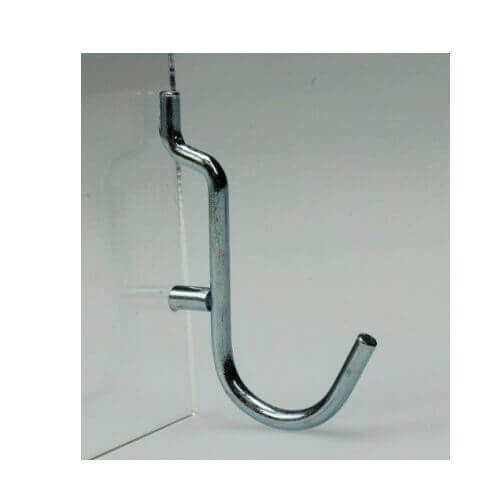 Accuform® HFN422 Hanging Hardware, Single Round Hook, For Use With: Pegboard, Specifications: 1-1/2 in Opening, Steel, Zinc Plated