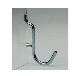 Accuform® HFN422 Hanging Hardware, Single Round Hook, For Use With: Pegboard, Specifications: 1-1/2 in Opening, Steel, Zinc Plated