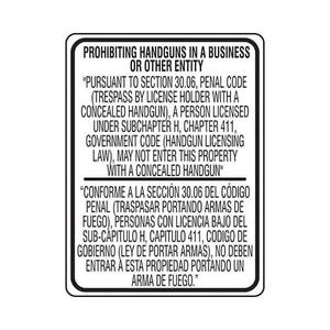 Accuform® MACC527VA Safety Sign, Bilingual, Text Legend, 0.04 in Aluminum, Hole Mounting, 24 in Height, 18 in Width