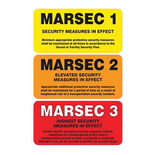 Accuform® MARSEC FLIP SIGN: STANDARD SET 12 in x (MASE545VA)