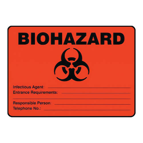 Accuform® MBHZ512XT Biohazard Safety Sign: INFECTIOUS