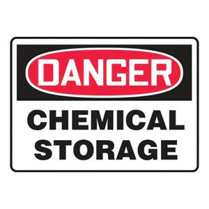 Accuform® MCHL155VP OSHA Danger Safety Sign: CHEMICAL