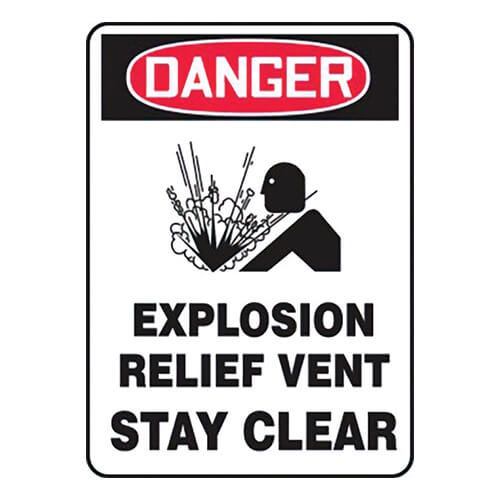 Accuform® MCHL247VP OSHA Danger Safety Sign: EXPLOSION