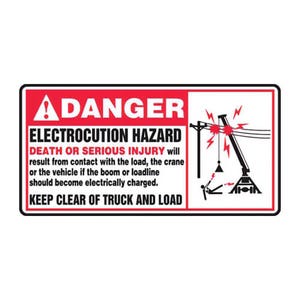 Accuform® MELC105VS ANSI Danger Safety Sign: ELECTROCUTION HAZARD