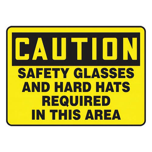 Accuform® MPPE723XV OSHA Caution Safety Sign: SAFETY
