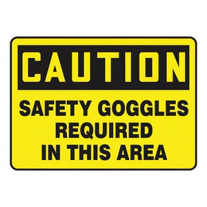 Accuform® MPPE735VP OSHA Caution Safety Sign: SAFETY