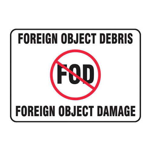 Accuform® MQTL503VP Fod Poster: FOREIGN OBJECT DEBRIS