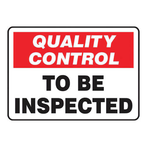 Accuform® QUALITY CONTROL Safety Sign: TO BE (MQTL723XT)