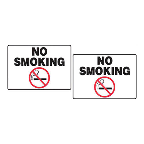 Accuform® TABLETOP SIGN: NO SMOKING 3 1/2 in x 5 in (PAT234)