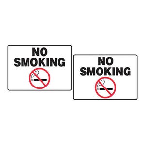 Accuform® TABLETOP SIGN: NO SMOKING 3 1/2 in x 5 in (PAT234)