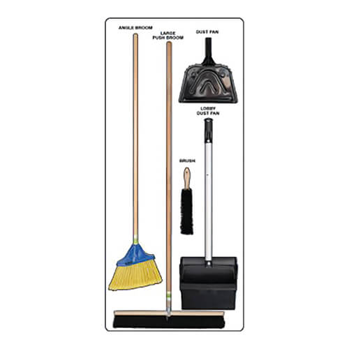 Accuform® PSB616WTWT Clean And Sweep Store-Boards Max-Duty