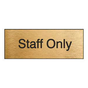 Accuform® ENGRAVED ACCU-PLY SIGN 3 in x 8 in (PSG918BA)