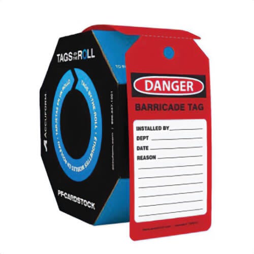 Accuform® TAR741 OSHA Danger Tags By-The-Roll