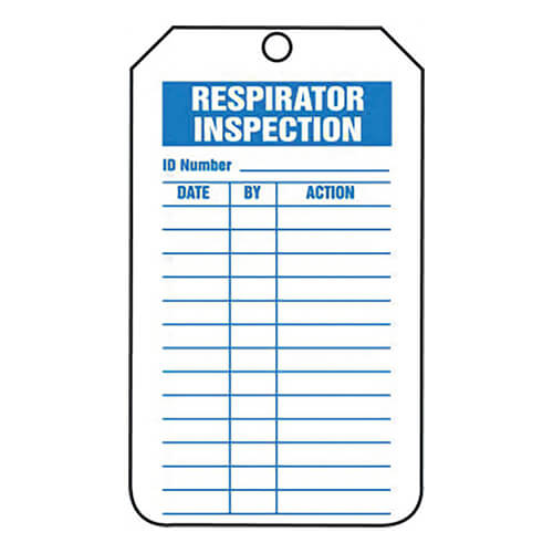 Accuform® TRM107PTP Mini Record Tags: RESPIRATOR