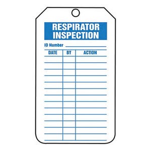 Accuform® TRM107PTP Mini Record Tags: RESPIRATOR