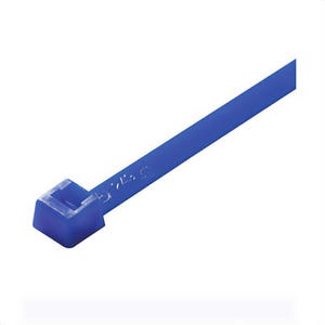 ACT AL-08-40-6-C Intermediate Standard Cable Tie, 8 in L x 0.14 in W x 0.04 in thick, Nylon 6.6, Blue
