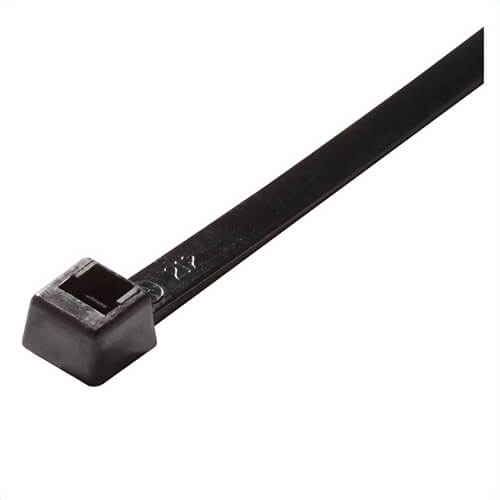 ACT AL-11-50-0-C Standard Cable Tie, 11-1/4 in L x 0.18 in W x 0.05 in thick, Nylon, Black
