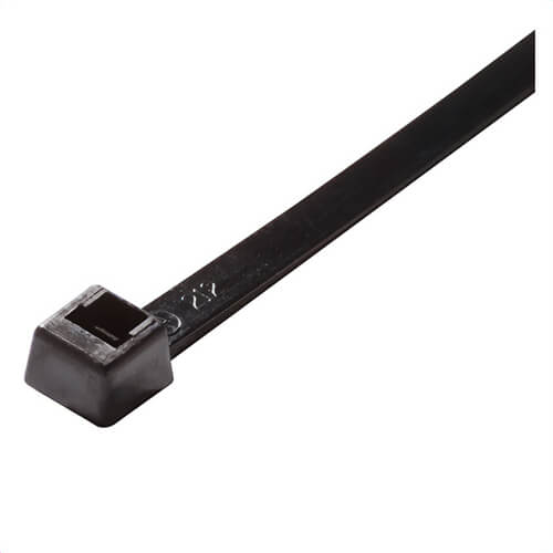 ACT AL-14-50-0-C Standard Cable Tie, 14.35 in L x 0.18 in W x 0.05 in thick, Nylon, Black