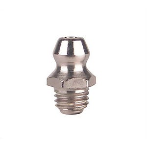 Alemite® 1966-S Hydraulic Fitting, 1/4-28 Taper Thread, 17/32 in OAL, 3/16 in L Shank, Stainless Steel